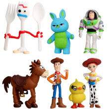 RFJYGWQM Story Figure Toys 7Pcs Story Figures Set, Story Cake Toppers Cute Collection Ornament Cartoon Cake Toppers Home Office Decoration Cartoon An