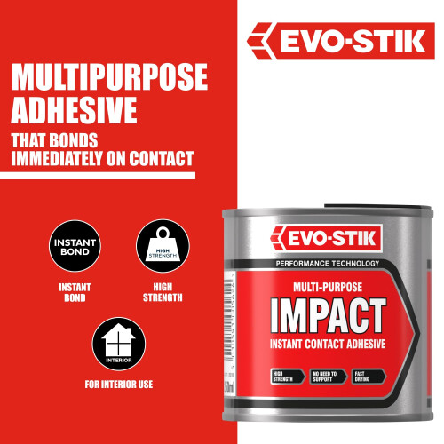 EVOSTIK Impact Adhesive 250ml  Multipurpose HighStrength Contact Glue  Bond 2