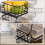 Homcom HOMCOM 5 Tier Storage Trolley Cart Vegetable Rack with Wheels for Kitchen 7
