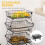 Homcom HOMCOM 5 Tier Storage Trolley Cart Vegetable Rack with Wheels for Kitchen 5