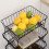 Homcom HOMCOM 5 Tier Storage Trolley Cart Vegetable Rack with Wheels for Kitchen 9