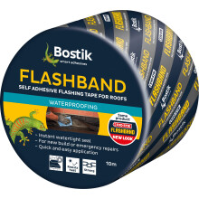 Bostik Flashband Self Adhesive Flashing Tape for Roofs Grey - 150mm x 10m - Provides an Instant Watertight Seal - Excellent Adhesion