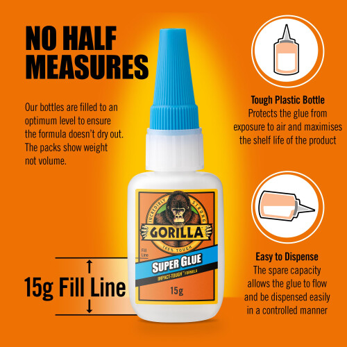 Gorilla Gorilla Super Glue 15g (2 Pack) 1
