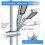 Joyoldelf 19-25MM Adjustable ABS Replacement Hand Shower Rail Head Slider Clamp Holder Bracket, Chrome Plated 3
