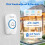 TeckNet TECKNET Wireless Doorbell IP65 Waterproof Wall Plugin Door Bells Wireless C 4