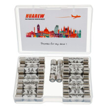 20 Pcs 5A 240V 6.3x25 mm BS1362 0.248x0.984 Inch Ceramic Tube Fuses