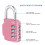 ZHEGE Combination Padlocks for Gym Locker, 4 Digit Code Padlock Outdoor with Side Window, Padlocks for School Locker 3
