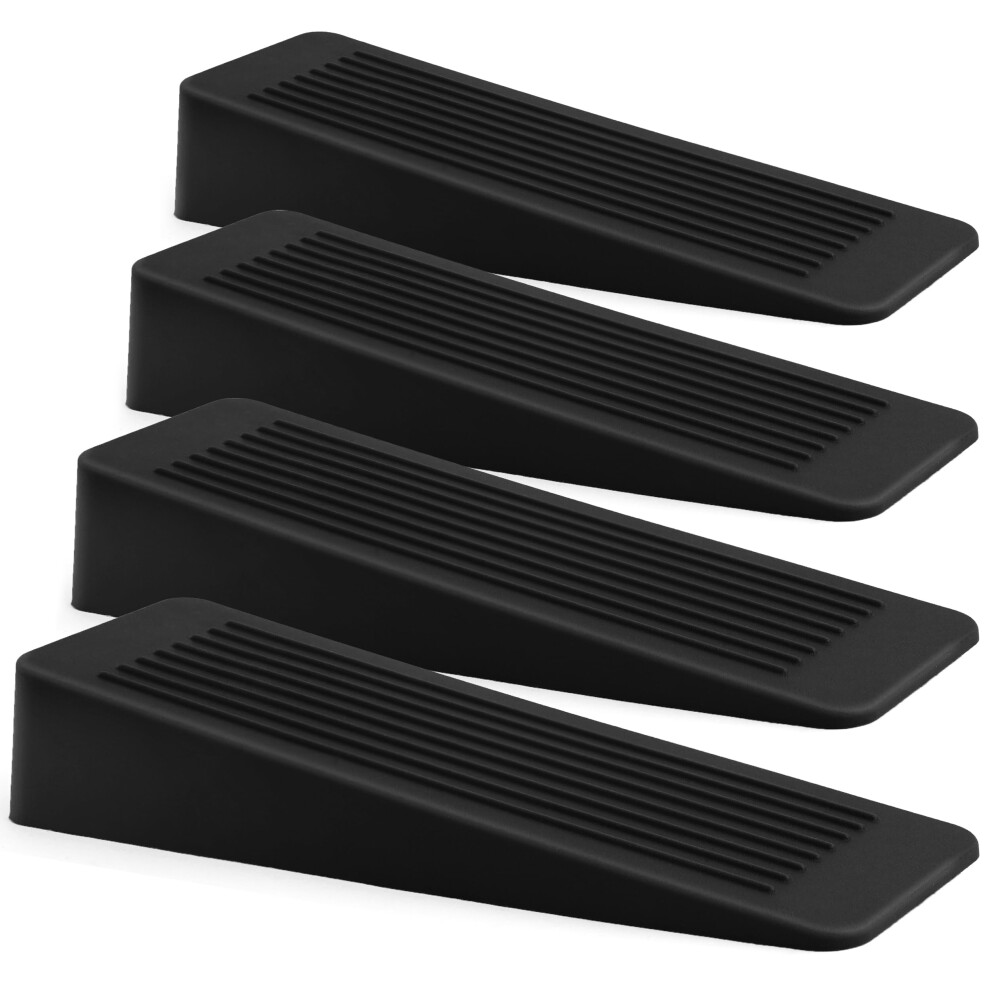 Rubber Door Stop 4 Pack, Door Stoppers For Floor, Door Stops Indoors, Door Wedge, Non-Slip Rubber Door Stopper, Door Wedges Indoors 5051226990380