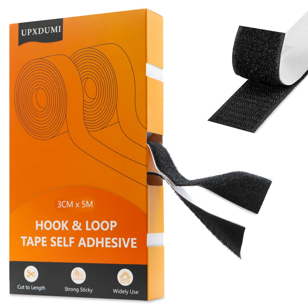 Upxdumi Hook And Loop Tape 30Mm X 5M Multipurpose Strong Self Adhesive Stri 6958436801330