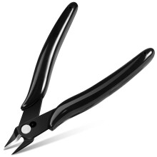Ainiv 1PC Micro Wire Cutter, Spring-Loaded Side Cutting Pliers Flush Cutters, Precision Diagonal Cutting Pliers in CRV Steel, Wire Snips for Electric