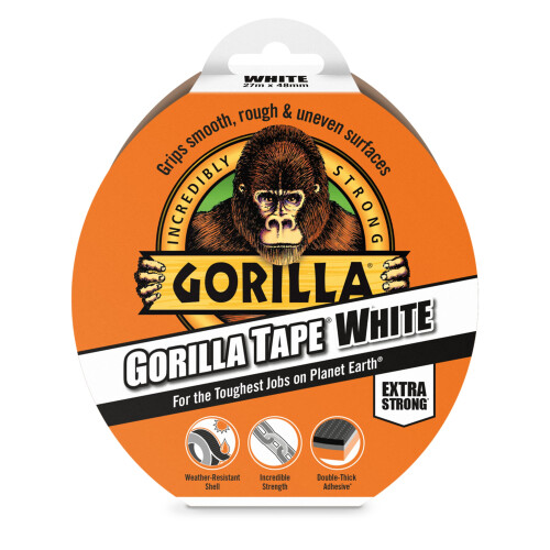 Gorilla Gorilla Tape White 27m