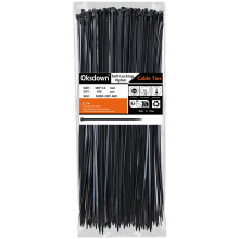 Oksdown 100 Pack Black Plastic Cable Ties 300mm36mm Heavy Duty Strong Nylo