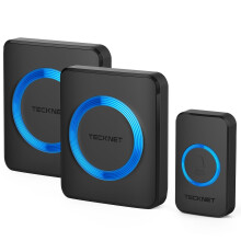 TECKNET Wireless Doorbell Doorbell IP65 Waterproof Twin Wall Plugin Cordles