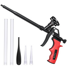 Foam Gun, Preciva Professional Foaming Guns, Needn't Cleaner PU Foams Expanding Applicator Tools, Heavy Duty Dispensing Insulation Foam-Sprayer for C