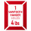 Command PH040-4NA Sawtooth Frame Hanger, 4 lb Capacity, Indoor Use, 4 3