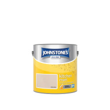 Johnstone's - Kitchen Paint - Oatcake - Matt Finish - Grease & Stain Resistant - Suitable for Kitchen Walls & Ceilings - Highly Durable - Low Odour -