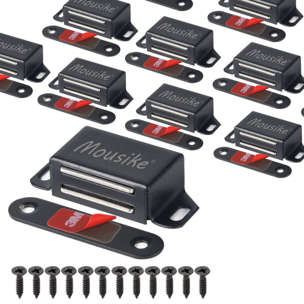 Mousike Cabinet Magnets 15Kg Stainless Steel Magnetic Door Catch Magnetic For Kitchen Cupboard Wardrobe Closet Cabinet Door Drawer Latch 5051226650932