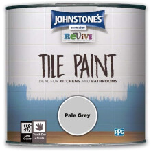 Johnstones Revive Tile Paint Pale Grey Upcycling Paint Gloss Finis