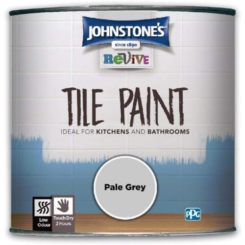 Johnstone's Johnstone's - Upcycling Tile Paint - Pale Grey - 750ml 1