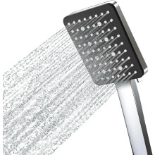 Shower Head [TESTSIEGER], Newentor High Pressure Shower Heads with 6 Modes, Power Shower Head Only, Universal, Big and Even Coverage, Silver-Black