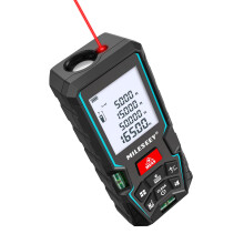 Laser Measure Device 50M, MiLESEEY Laser Distance Meter With 2 Spirit Level Bubbles, 2mm Accuracy, 2 inch LCD Backlight, Pythagorean Mode, Measure D