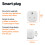 Amazon Amazon Basics Single Outlet Indoor Wi-Fi Smart Plug, works with Alexa only, 1 Pack, White, UK 2