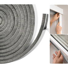 Draft Excluder for Doors, Draught Excluder for Windows, Upgraded Length 11 Metres(L) x 9mm(W) x 9mm(T) Self-Adhesive Seal Strip Tape, Stop Draft, Gre