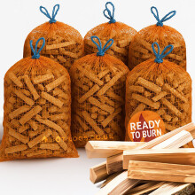 15KG Kiln Dried Kindling Wood - Large Box, Natural Firelighters For Woodburning Stove, Log Burner, Open Fire Pit, Camping BBQ Pizza Oven. Fire Starte