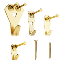 YHYZ Picture Hooks Heavy Duty, Picture Hanging Kit: Hangers (50 30 20 10 lbs) + Nails, Hanging Clock Photo Mirror Painting, for Plasterboard Wood Dry