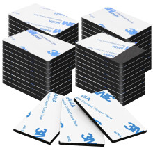 Double Sided Sticky Pads Heavy Duty - 48 Pcs Strong Double Sided Tape Heavy Duty for Outdoor Indoor Mounting, Waterproof Adhesive Strips for Hanging