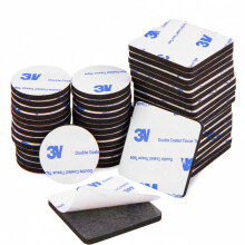 ZISMA Double Sided Sticky Pads 50 Pcs Heavy Duty Strong Mounting Adhesive Foam Pads Adhesive Waterproof Double Sided Tape Square (40mm x 40 mm) & Rou