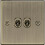 10AX 2G 2 Way Toggle Switch - Square Edge Antique Brass 1