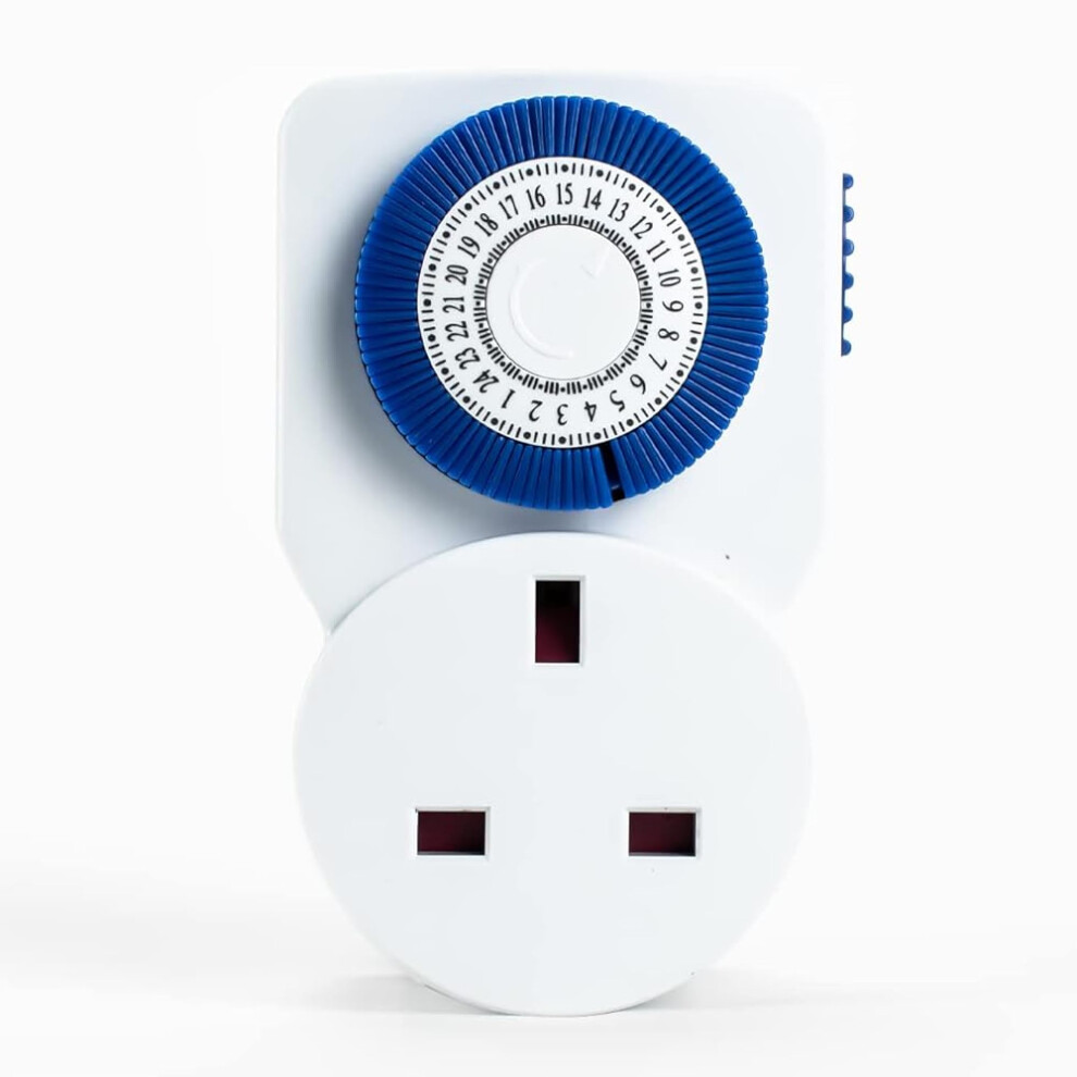 Status Timer Switch Mini 24 Hour Segment Timer Switch Uk Plug Light/White