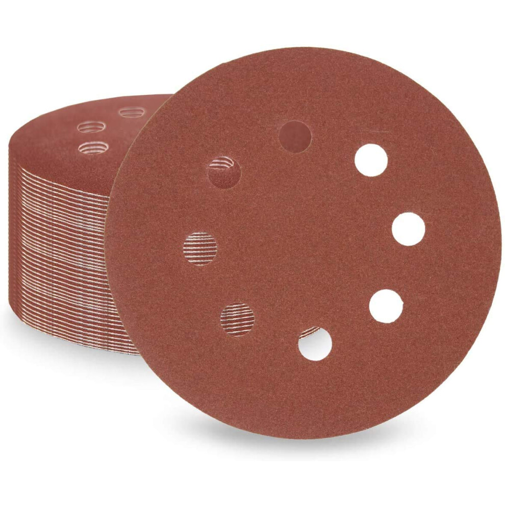 Lesnic 1200 Grit Sanding Discs 50 Pcs, 125Mm Sanding Sheets 5In 8 Holes Pads Hook And Loop For Orbit Orbital Sander And All Oscillating Tools
