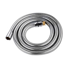 Hibbent 16mm (Outer)/10mm(Inner) Large Bore Shower Hose 1.75m -Supper Low Water Pressure Boosting Shower Hoses with Chrome, Universal Anti-Kink and L