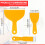 3pc Multipurpose Plastic Filling and Scraping Knife Set - Putty Scraper, Flexibl 2