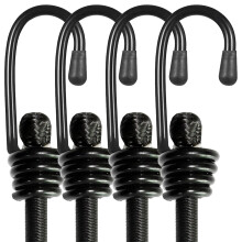 BEXSLE Bungee Cords With Hooks 2m long, Heavy Duty Outdoor Elastic Bungee Straps, No odour Industrial Grade bungee rope For Securing Tarps, Luggage,