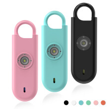 Fauxomor Personal Safety Alarm for Women, 3 Pack 140DB Rape Panic Attack Alarm Keychain Police Approved with Low Battery Notice with Strobe Light, Gi