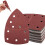 Mouse Sander Pads, 50 PCS Assorted Hook Loop Sandpaper Sheets,11 Hole 1