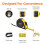 Amazon Amazon Basics Self-Locking Tape Measure, Metric Scale, MID Accuracy, 10 m (1-Pack), Black, Yellow 4