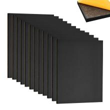 12Pcs Foam Sheets Self Adhesive- 3mm Thick- 300mm x200mm,Floor Protector Pads,Furniture Pads Non-Slip,Thick Closed Cell Foam Neoprene Rubber Sheets P