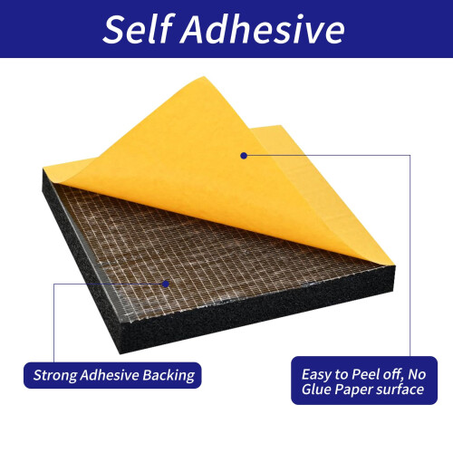 10Pcs Foam Sheets Self Adhesive 10mm Thick 150mm x150mmFloor Protector 1
