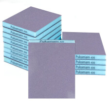 12 PCS Sanding Sponge Set 400 Grit Sanding Pads, Course/Medium/Fine/Superfine Sanding Block, Wet and Dry Sandpaper for Metal, Wood, Wall, Car, Furnit