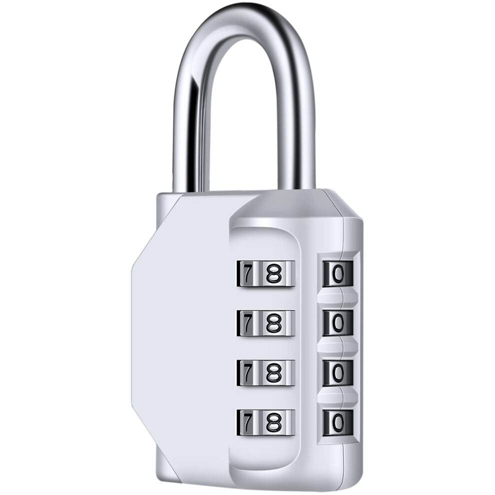 Combination Padlock, Diyife 4 Digit Lock Combination, Padlocks With Code Weatherproof Outdoor For School Gym Locker, Shed, Fence, Hasp, Cabinet, Gara 75882822