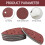 Mouse Sander Pads, 50 PCS Assorted Hook Loop Sandpaper Sheets,11 Hole 4