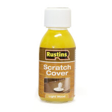 Rustins Scratch Cover Light – Conceal Surface Scratches on Light-Toned Wood Furniture -Easy-to-Use Liquid Polish for Restoring and Protecting Wooden