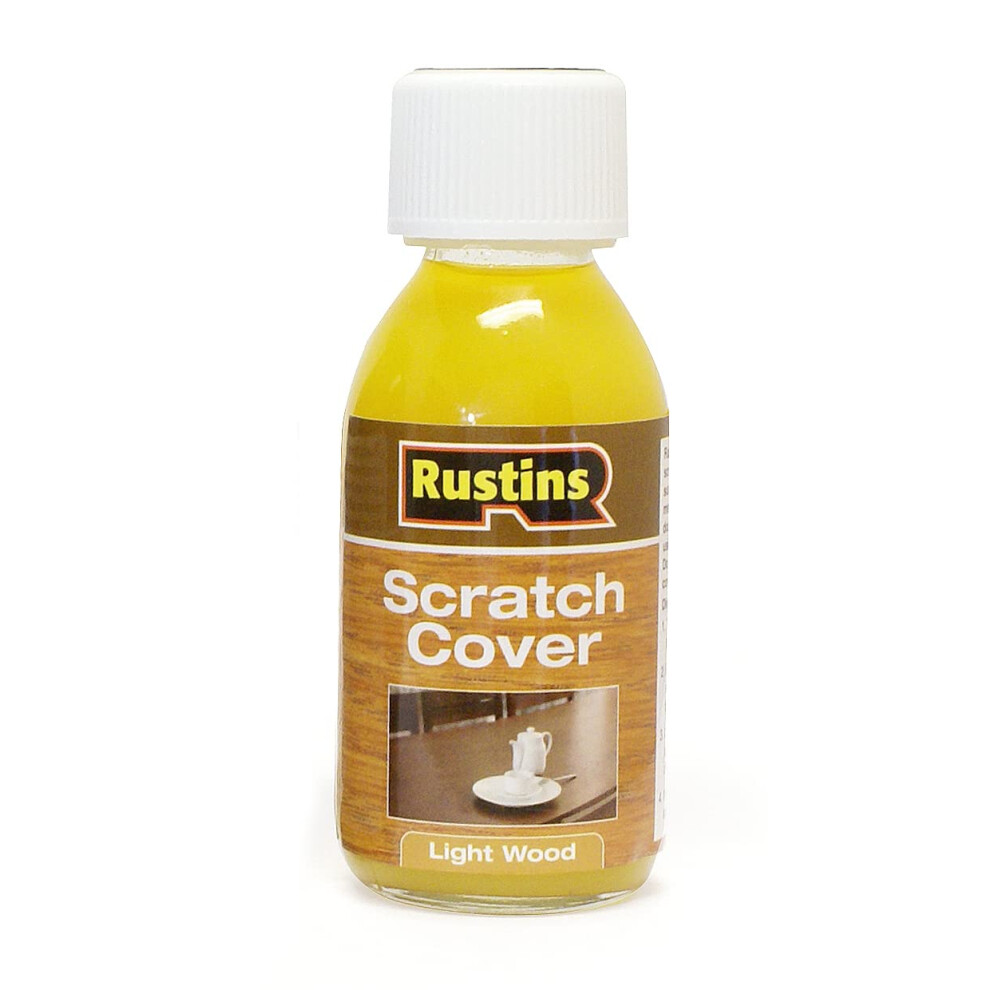 Rustins Scratch Cover – Conceal Surface Scratches On -Toned Wood Furniture -Easy-To-Use Liquid Polish For Restoring And Protecting Wooden Light