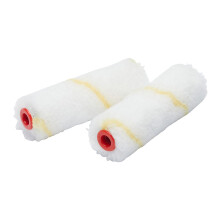 Fit For The Job 2 Pack 4 inch Medium Pile Woven Mini Paint Rollers for DIY Painting, Gives a Smooth Finish Painting with Emulsion Paints on Interior