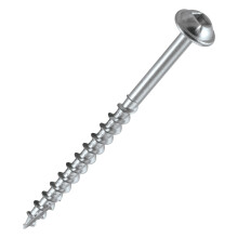 Trend Pocket Hole Screws for Softwoods, 63mm Long, Pack of 200, Coarse Self-Cutting Threaded Square Drive Screws, PH/8X63/200C, Silver