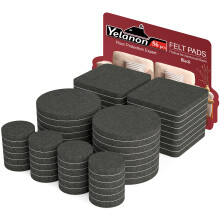 Yelanon Felt Furniture Pads 56Pcs(25+50) mm Furniture Pads Self Adhesive, Felt Chair Pads,Anti Scratch Floor Protectors for Furniture Feet Chair Legs